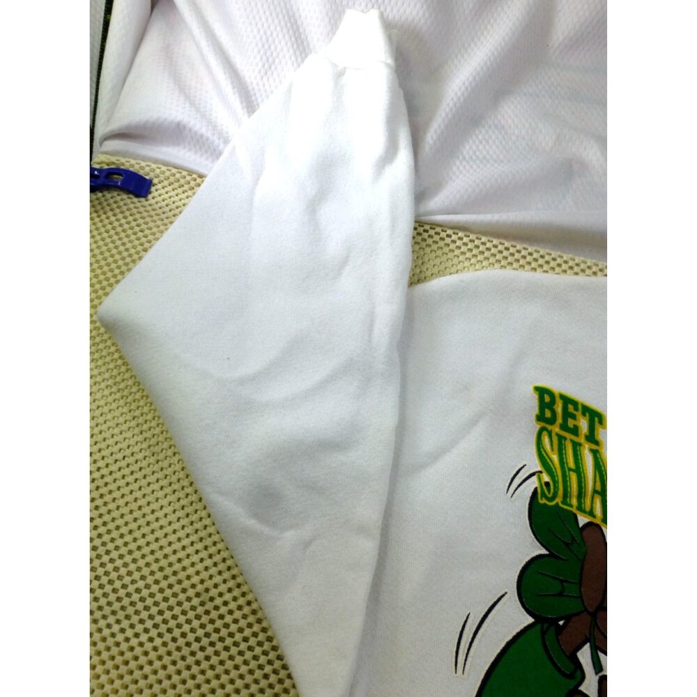 Vintage 1997 Looney Tunes Taz Im Lucky Sweatshirt St. Patricks Day Large White - Picture 9 of 12